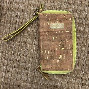 Lilly Pulitzer Cork Neon Wristlet